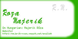 roza majerik business card
